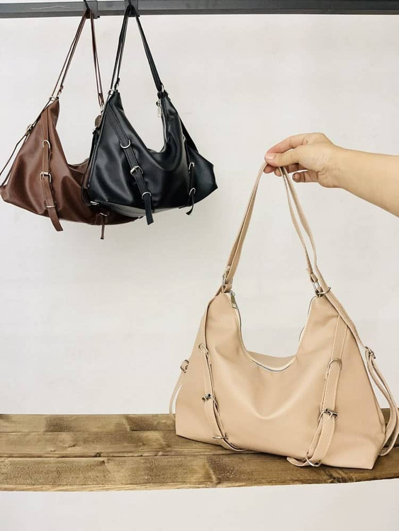 کیف زنانه سلین دوکاره رنگ کرم